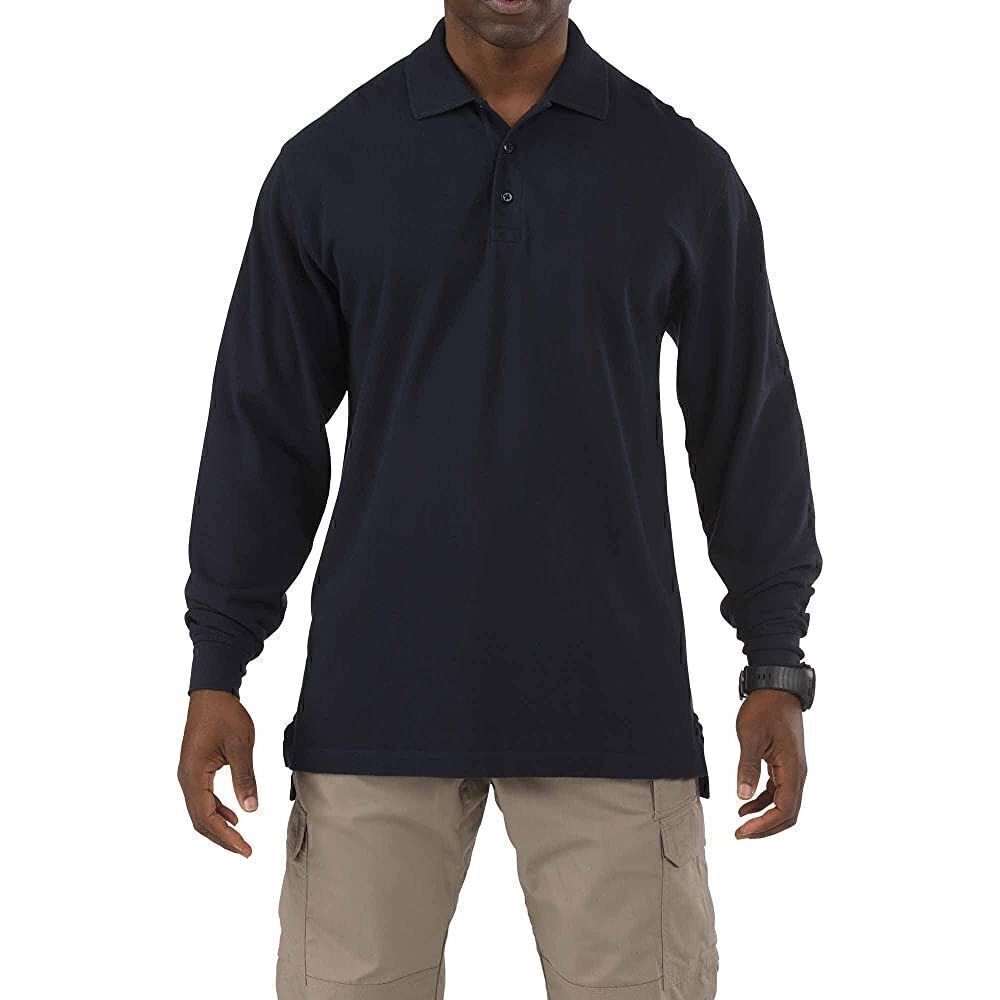 5.11 Tactical Series Long Sleeve Professional Polo Black Sz XL